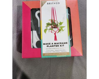 Brit + Co Make a Macrame Planter Kit