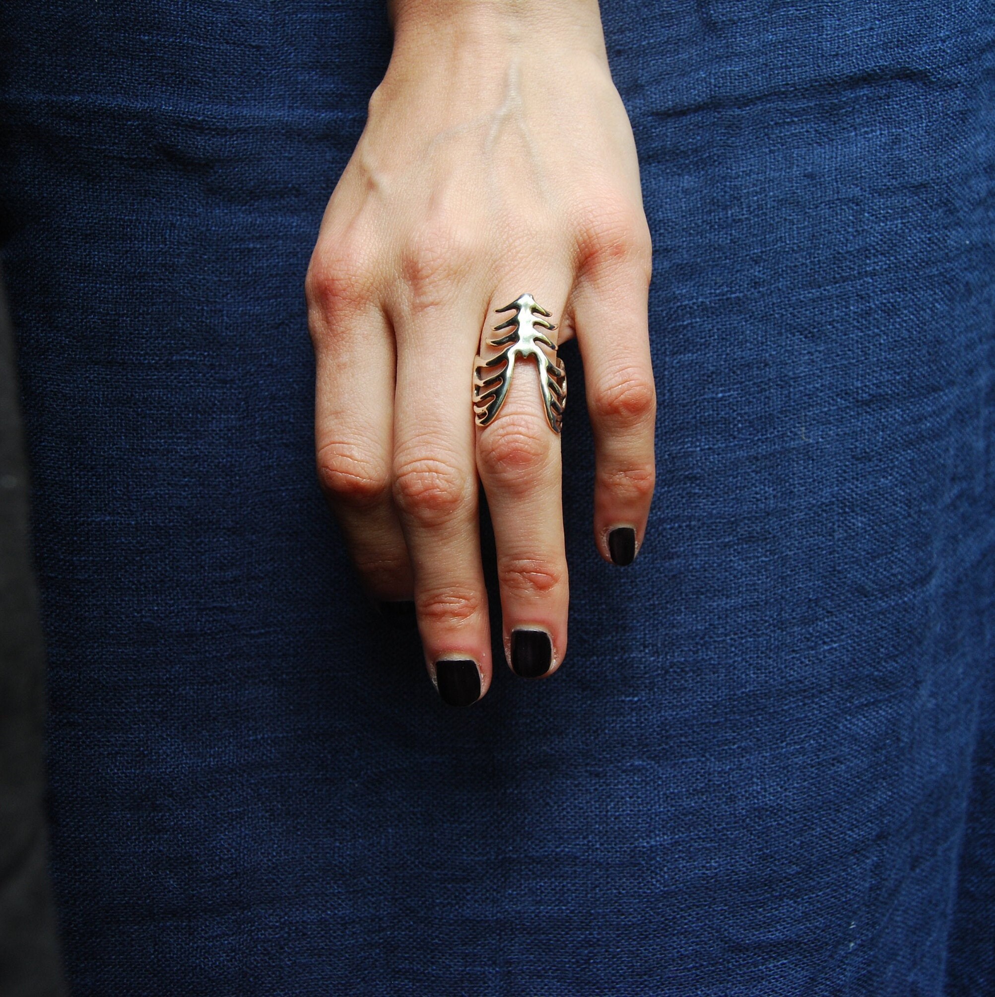Rib Cage Ring Etsy