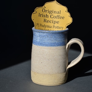 Large Handmade Coffee Mug, Stoneware,