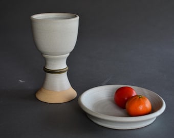 Communion Chalice and Plate Set