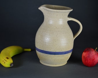 Handmade Pottery Pitcher, Water, Juice, Wine, #649