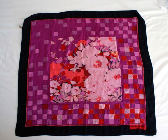 Vintage Balenciaga silk square