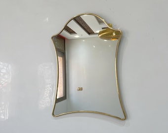 Frameless Bathroom Mirrors, Large Hollywood Makeup Mirror, Elegant Gold Floor Mirror, Stylish Long Wall Mirror for Full Body Reflection