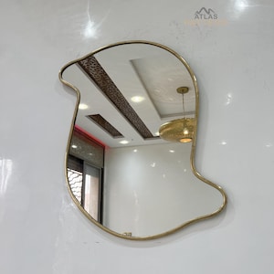 Specchio gigante a forma di uccello, specchio da toeletta extra large per l'arredamento della casa, specchio da parete alto, splendido specchio da bagno argentato, perfetto mobiletto per il trucco