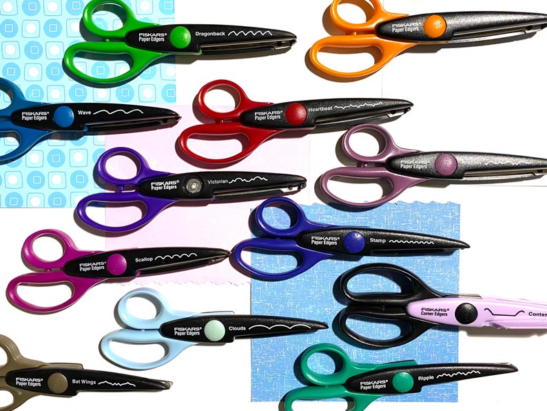 Fiskars Paper Edgers Scissors Craft Shears Etsy
