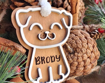 Gingerbread Ornament  | Gingerbread Dog & Cat | Personalized Pet Ornament |