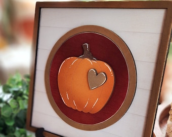 Seasonal Sign with Interchangeable Inserts. Mini Round Inserts for Interchangeable Frame. Seasonal Decor Sign.