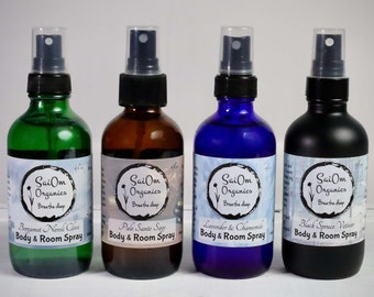 Room & Body Sprays Organic Assorted Scents