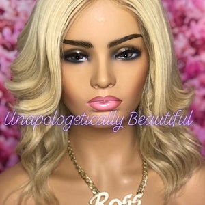 Blonde bob wig- Cream
