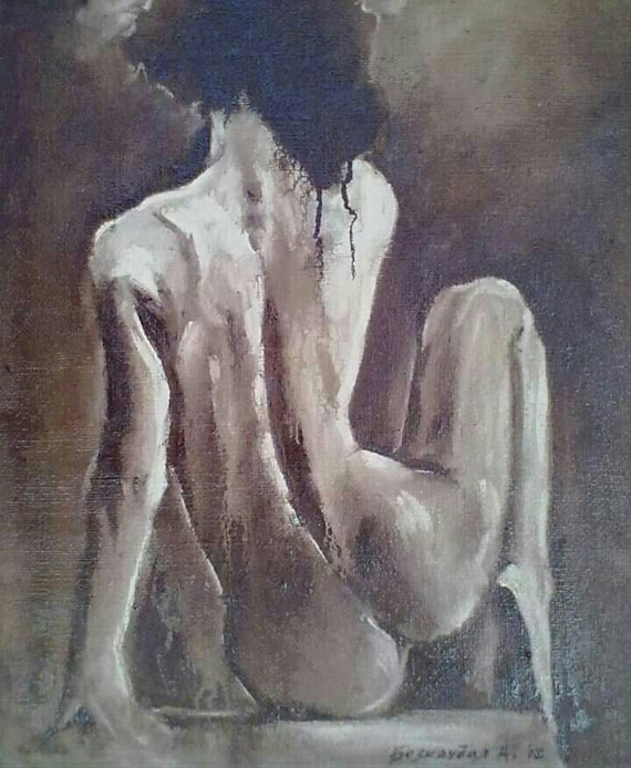 Melanin Painting Black Woman Art African American Nude hq pic