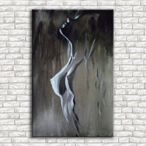 Bronze Painting Nudes Wall Art Minimalistic White Silhouette Erotic - Etsy