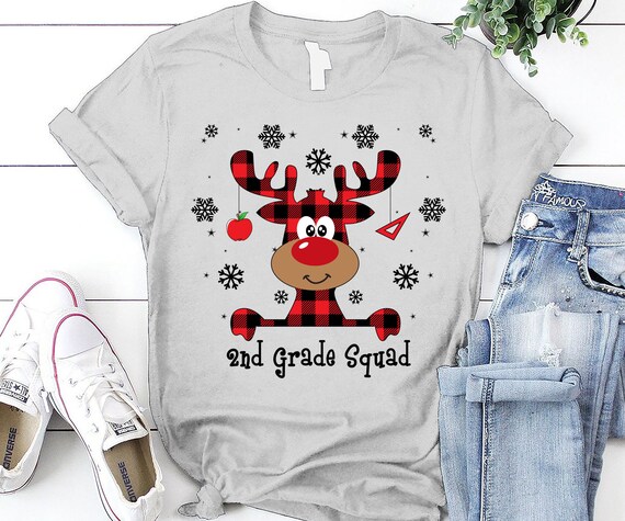 Christmas 2nd Grade Squad Teacher 2020 Svgteacher Squad Etsy