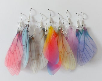 Butterfly Wing Festival Jewellery Unicorn Sparkley Earrings Mermaid Fairy Wing Earrings Rainbow Earrings