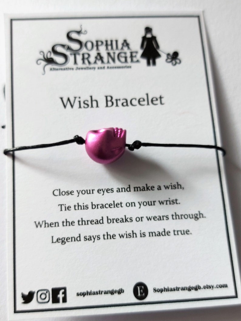 Wish Bracelet 3D Skull