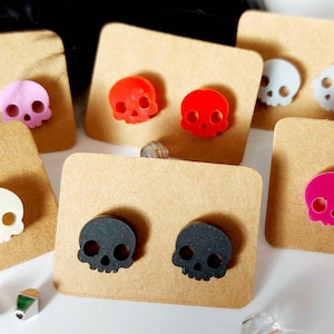 Skull Stud Earrings Mini Skull