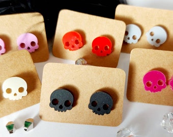 Skull Stud Earrings Mini Skull