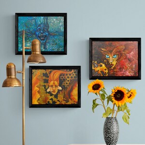Set of Three Gods Prints