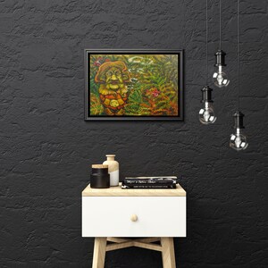 Silinycius god moss art print