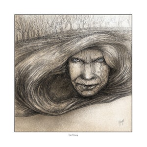 Cailleach, Celtic Goddess of Winter Art Print