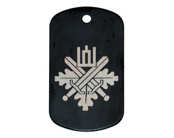 Personalized ID Tag, Laser Engraved Military ID Tag