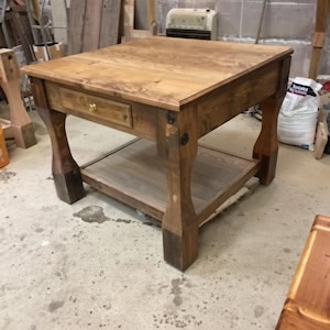 Rustic Wooden Table/Small Kitchen Island