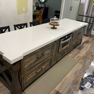 Custom Rustic 12ft. Kitchen Island