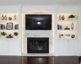 Custom wall unit (mantel)