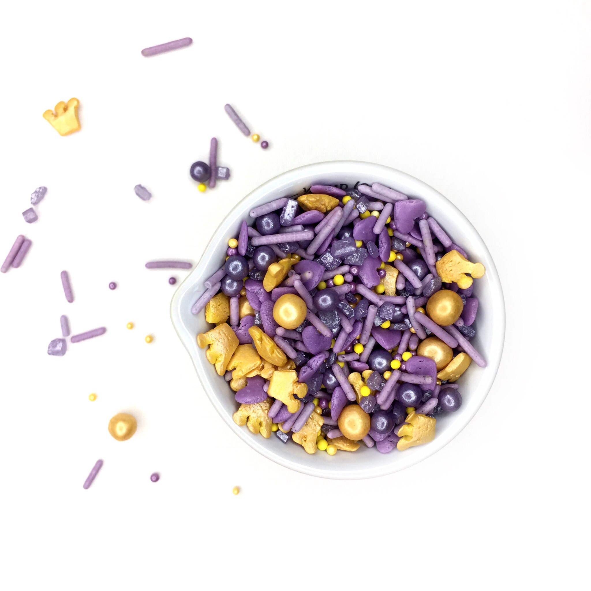 Purple and Gold Sprinkles for Topping Bath Bombs Vegan Cruelty Etsy