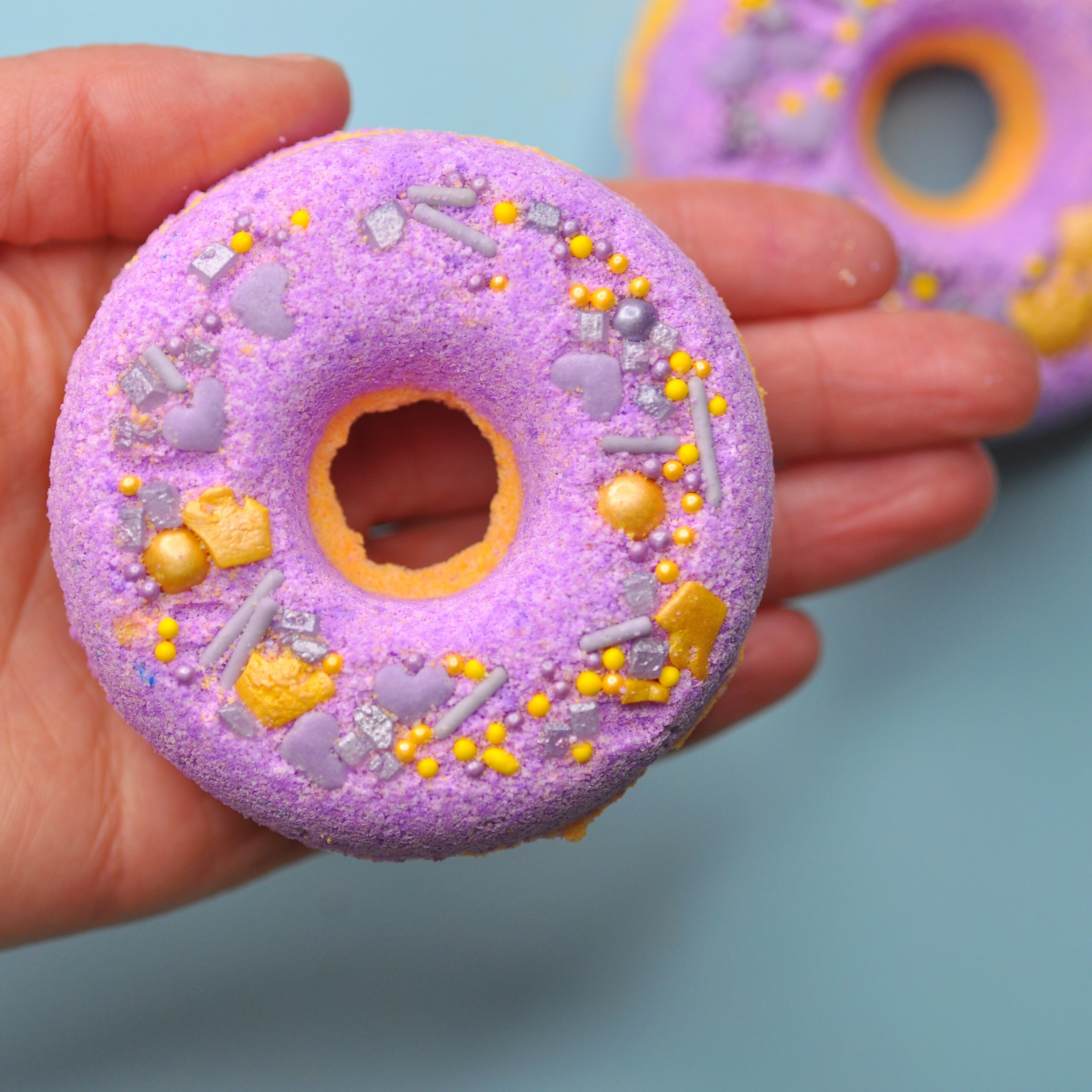 Purple and Gold Sprinkles for Topping Bath Bombs Vegan Cruelty Etsy