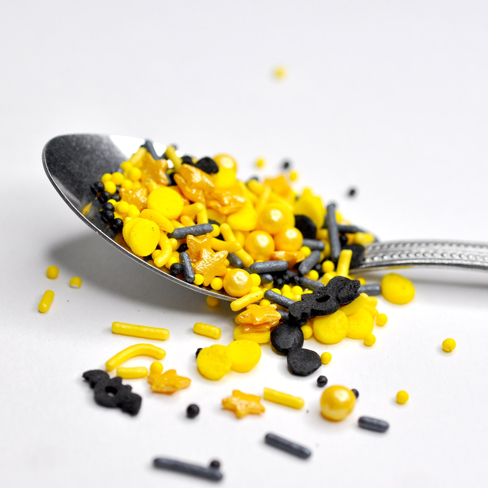 Yellow Black Batman Sprinkles for Topping Bath Bombs Vegan Etsy