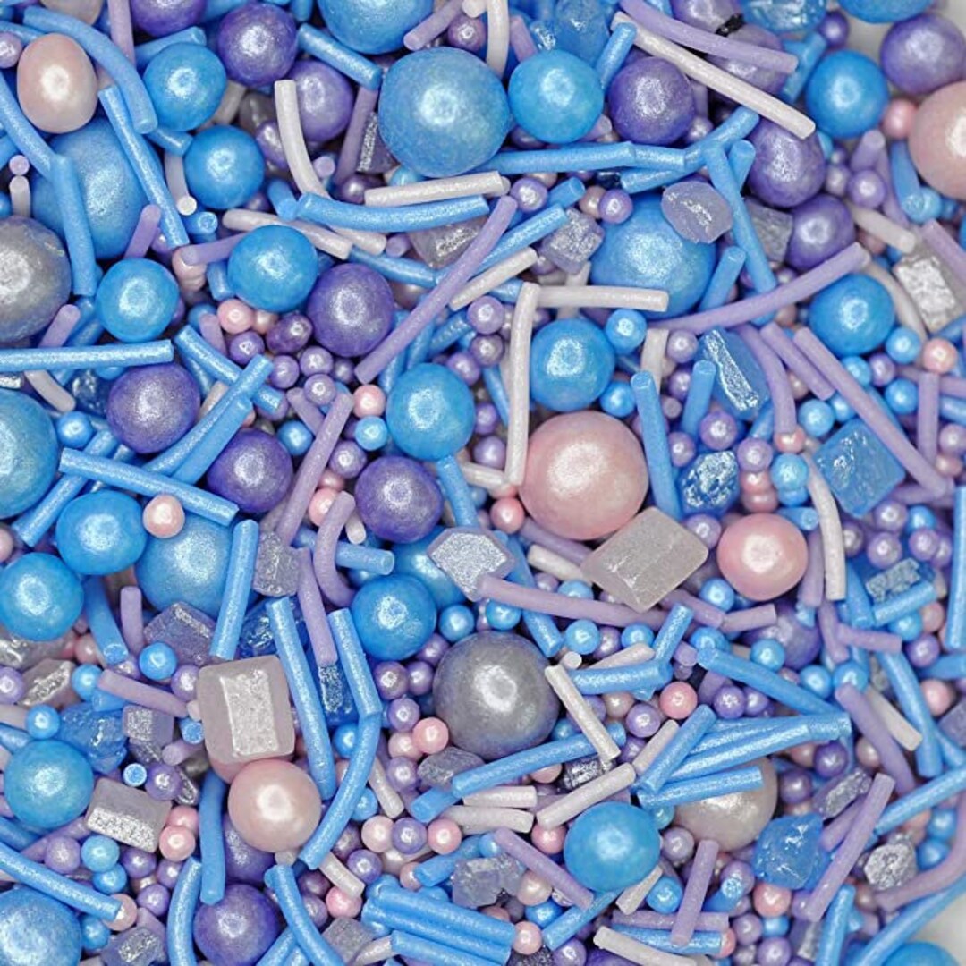Blue Pink Purple Sprinkles for Topping Bath Bombs Vegan Etsy