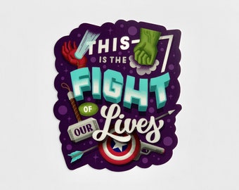 Heroes Assemble | Superhero | Sticker