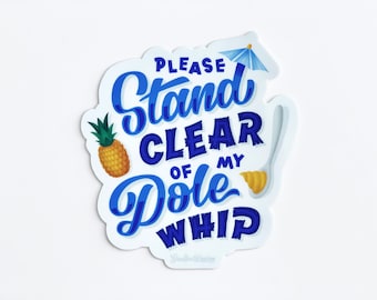 Dole Whip Sticker | Theme Park Inspired Matte Sticker