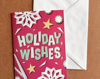 Holiday Wishes | Christmas Crafts | Holiday Card