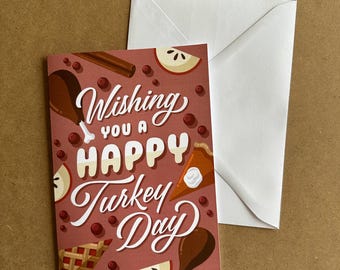 Turkey Day | Thanksgiving | Holiday Card