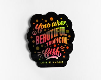 Leslie Knope | Parks and Rec | Holographic Sticker