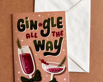 Gin-gle All the Way | Cocktail | Holiday Card