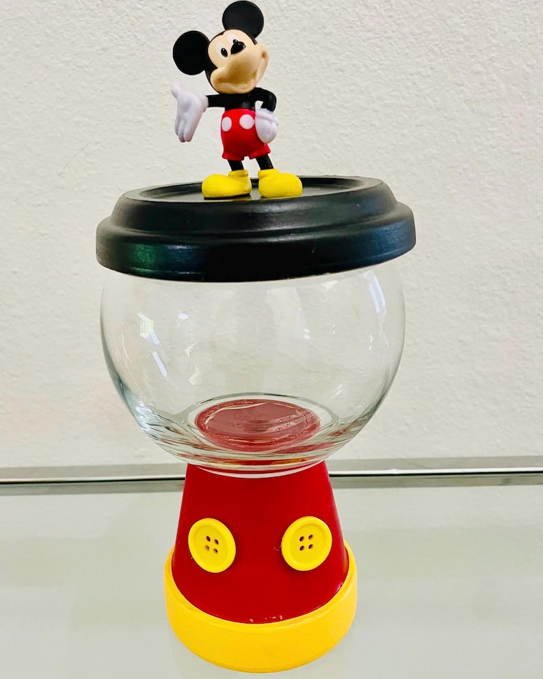 Disney Gumball Machine Party Favor, Personalized Candy Machine Centerpiece, Mickey Minnie Frozen Stitch Birthday Decorations, Custom Favor Mickey Mouse