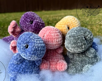 Stuffed Dragon Plush – Handmade Amigurumi – Unique Collectible Gift