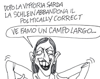 01/03/2024 Schlein: "La Sardegna dimostra che il campo largo è una direzione in cui lavorare" — Elezioni, Meloni, politically correct