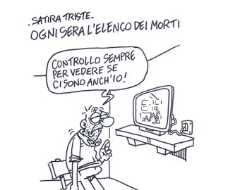 19/03/2021 Satira triste. Ogni sera l'elenco dei morti... - Pandemia — Left