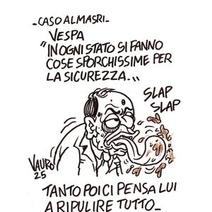 01/31/2025 Almasri case, Vespa defends Meloni... - Greetings, war, rights, democracy, work... — Il Fatto Quotidiano