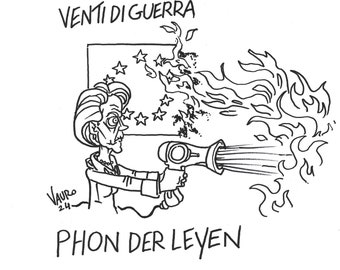 03/09/2024 Winds of war. Phon del Leyen... - Von der Leyen, EU, Ukraine, Russia — Il Fatto Quotidiano