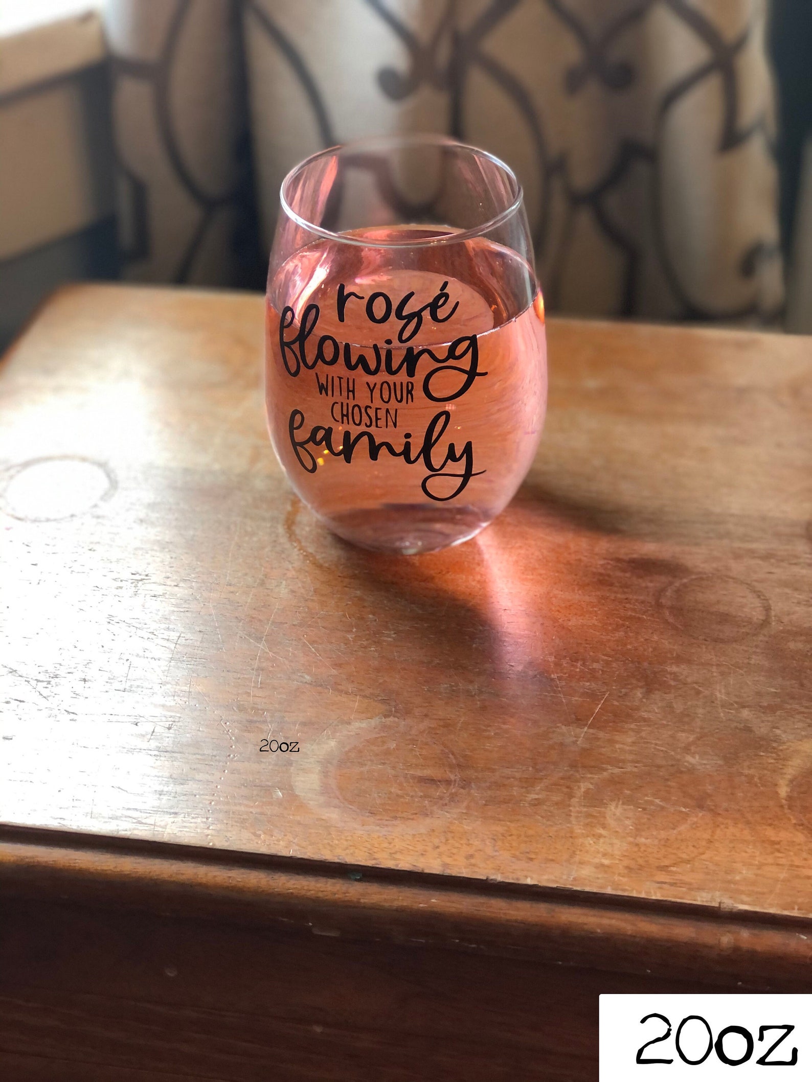 Taylor Swift Wine Glass Rosé Flowing With Your Chosen Family Stemless