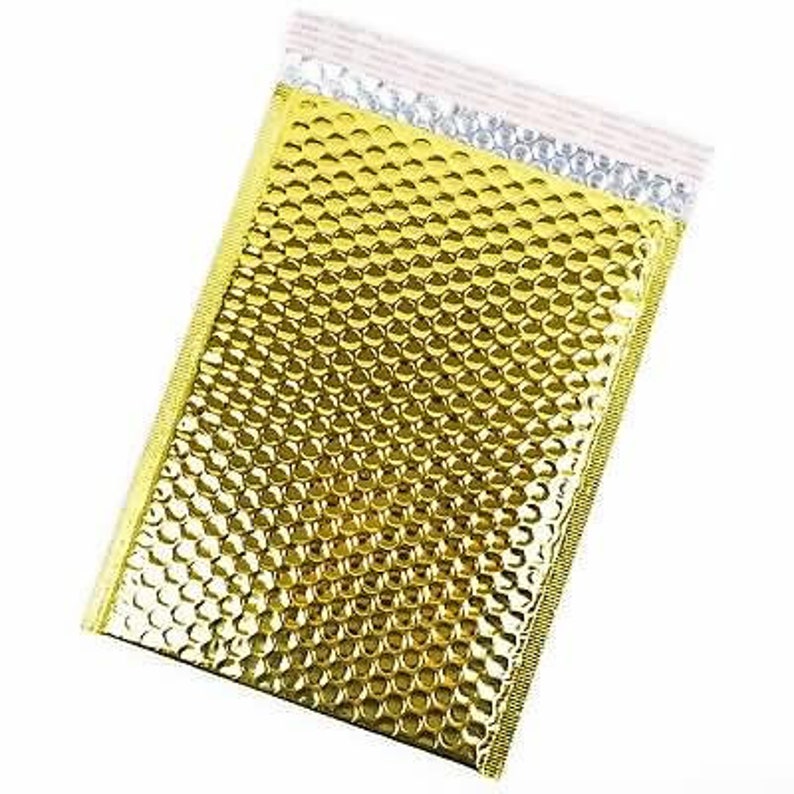 GOLD Metallic Bubble Mailers Foil Mailing Shipping Bags Etsy