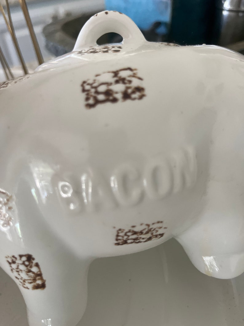 Pig Bacon Grease Container for Countertop Etsy