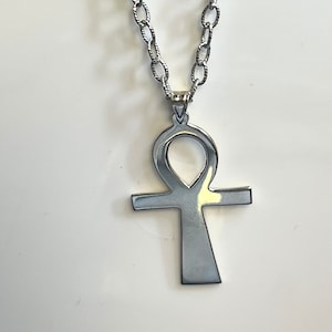 925 Charm Cross / Ankh Cross / Men&#39;s Necklace / Men&#39;s Jewelry / Cross For Women / Cross Charm Pendant / Religious / Sterling Silver