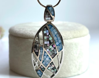 Collier En Argent 925 Avec Pendentif Bouquet De Fleurs - Bijou Créateur Artisanal