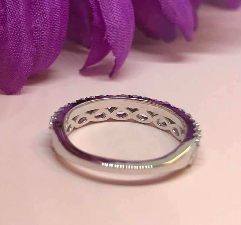 Infinity Ring / Diamond Infinity Band / Infinity Inspired Art Etsy