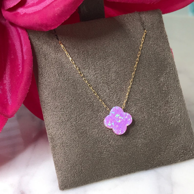 Opal pendant Pink Opal Opal Necklace Delicate Chain Delicate Necklace Dainty Necklace Layering 18k yellow gold #PG133
